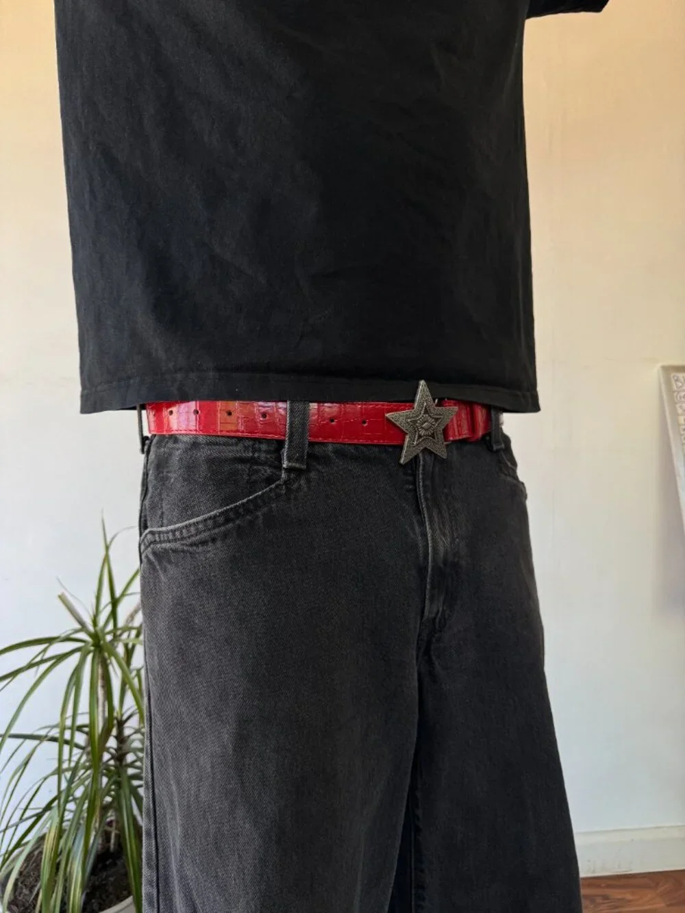 Red Star Belt Silver Brand NEw